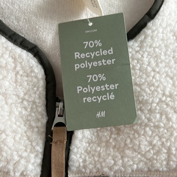 NWT H&M Faux Shearling Vest - Picture 7 of 7